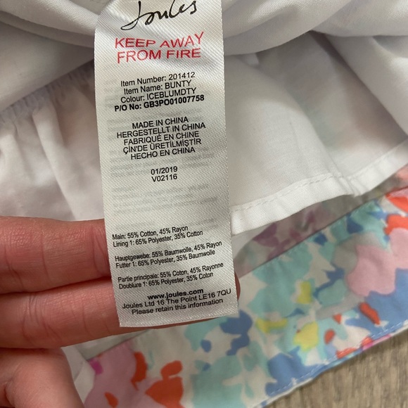 Joules Watercolor Mermaid and Seashell Dres Sz 4 - Picture 9 of 12